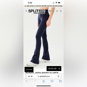 Splits 59 Flared leggings - long